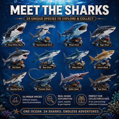 🔥49% Off Today Only-🦈 2027 Shark World Advent Calendar