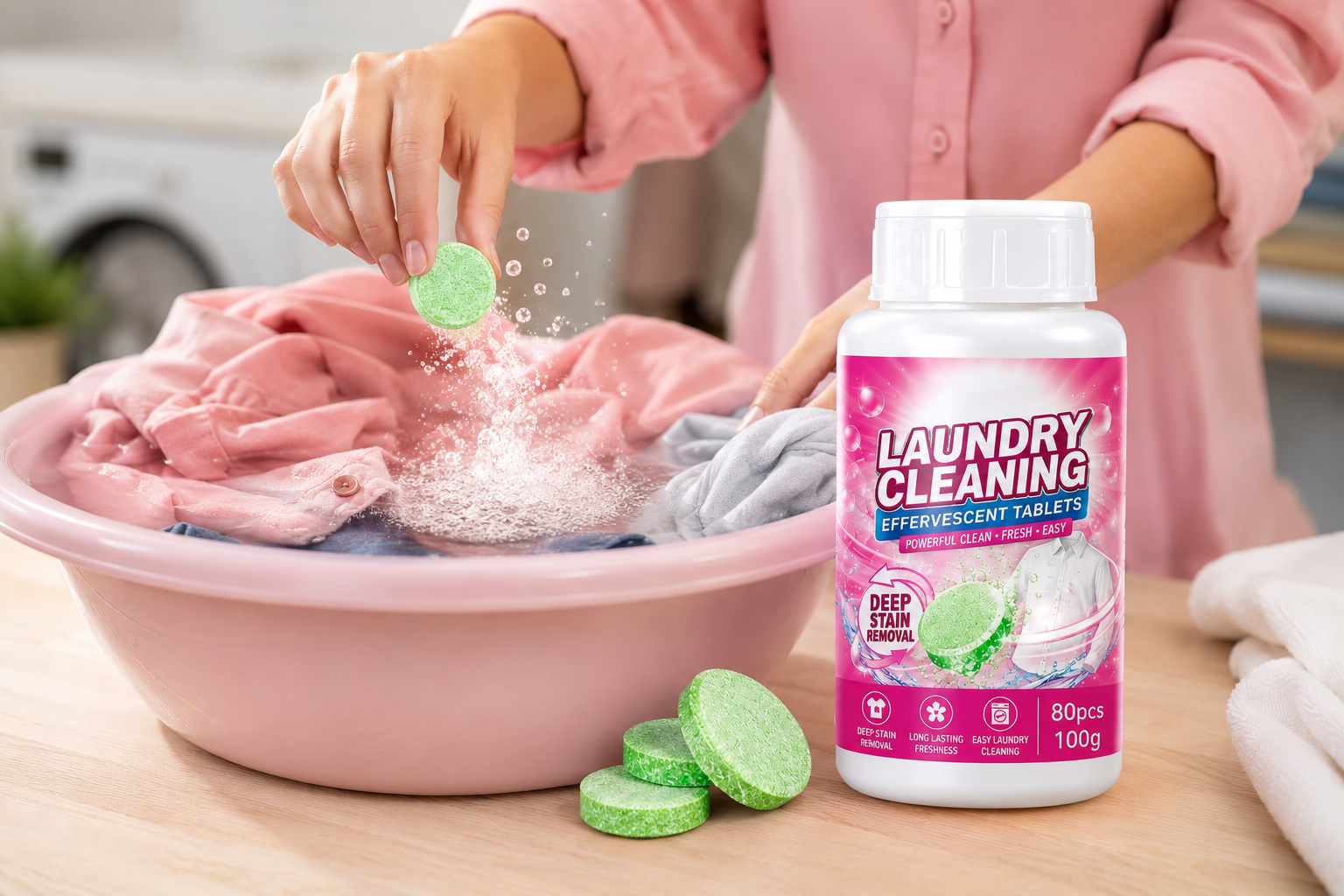 Instant Quick‑Dissolve Laundry Tablets