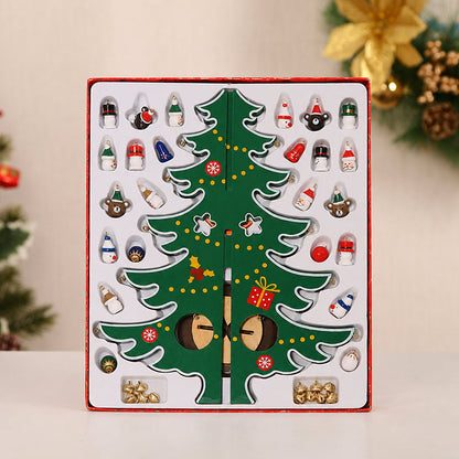 🎄 DIY Wooden Christmas Tree Ornament Set | Festive Wooden Craft Kit For Christmas Decorating