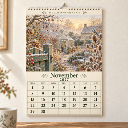The Garden We Grew Up In – 2027 British Garden Wall Calendar
