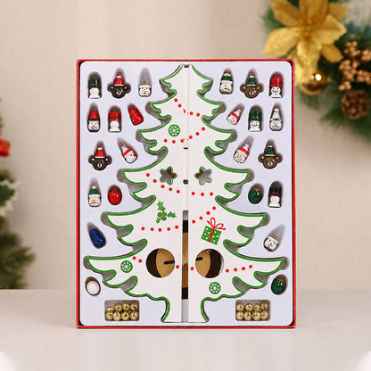 🎄 DIY Wooden Christmas Tree Ornament Set | Festive Wooden Craft Kit For Christmas Decorating
