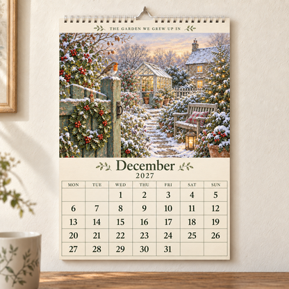 The Garden We Grew Up In – 2027 British Garden Wall Calendar