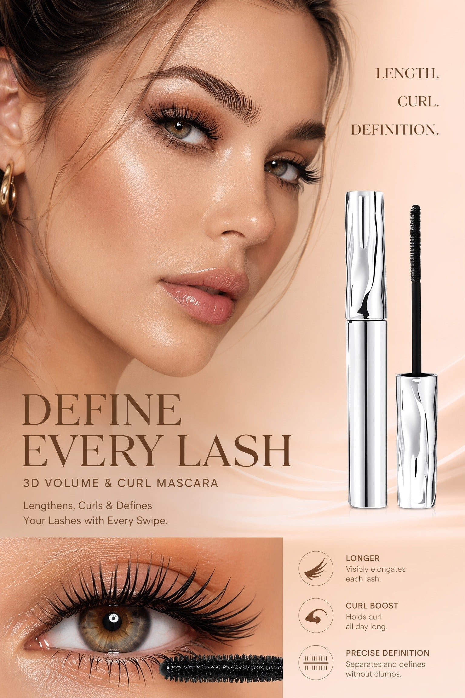 🔥Black / Buy 1 Get 1 Free(2 Pcs)🔥Only today‼️! / Precision & Professional Eyelash Curler with Comb