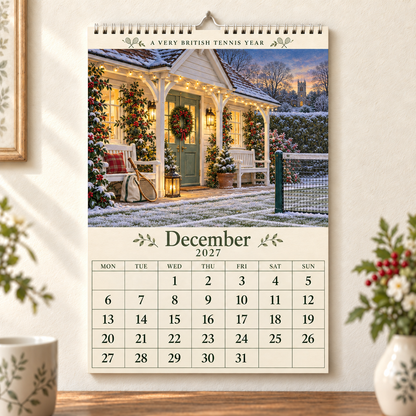 A Very British Tennis Year – 2027 Wall Calendar