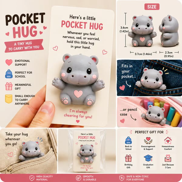 Adorable Pocket Hug – Tiny Comfort Companion & Meaningful Gift