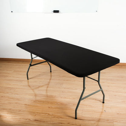 🌸 LIMITED TIME 60% OFF! ✨Pack Stretch Fabric Table Top Cap Cover, fits 4ft/6ft/8ft Tables