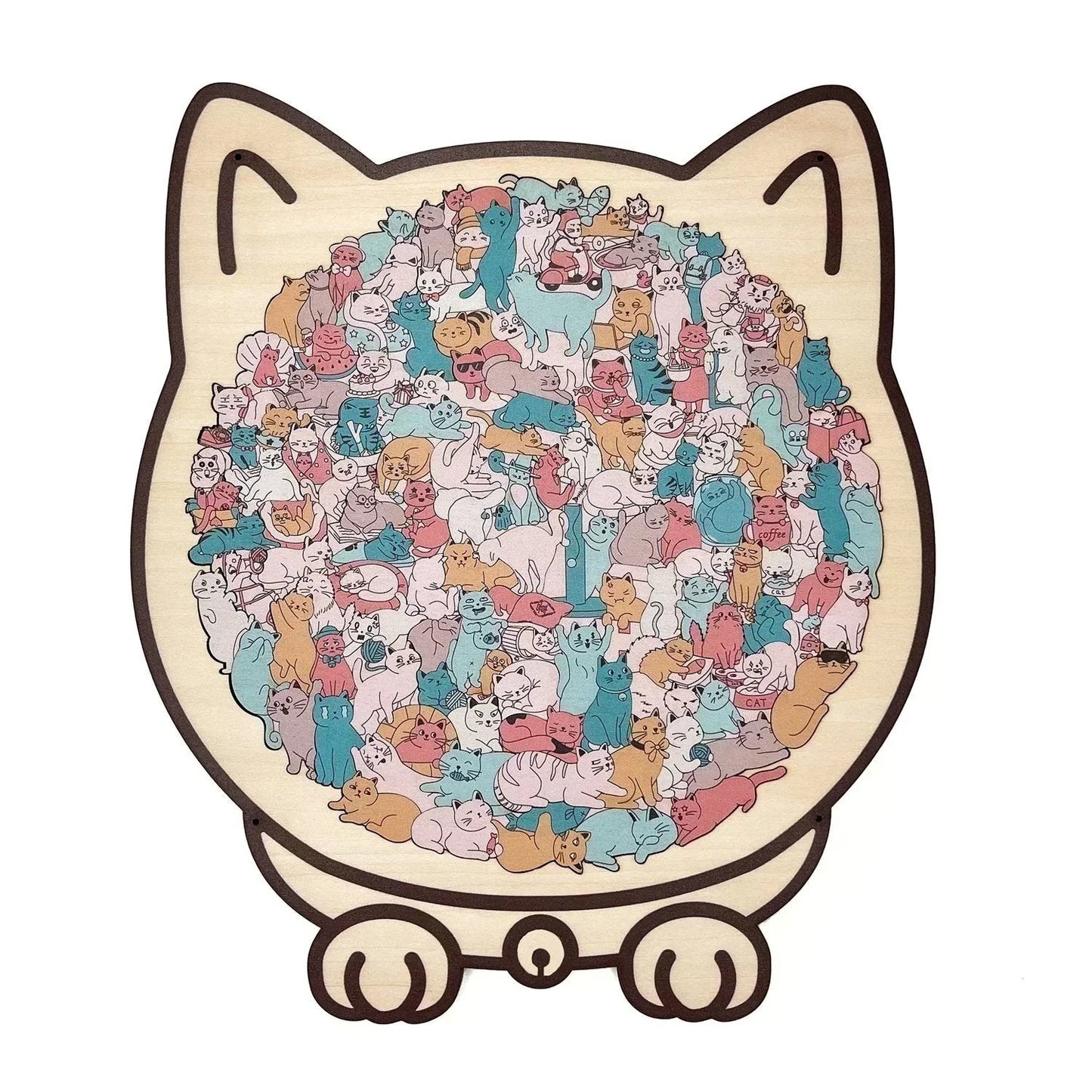 ⏳Limited-time 49% off⏰Multi Color Animal Shaped Wooden Jigsaw Puzzle🐾