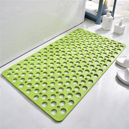 🚿49% OFF NOW! Premium Anti‑Slip Shower Safety Mat‑Large Hollow Drain Hole Bath Mat with Strong Suction Cups, Non‑Slip Floor Mat for Bathroom Shower Tub