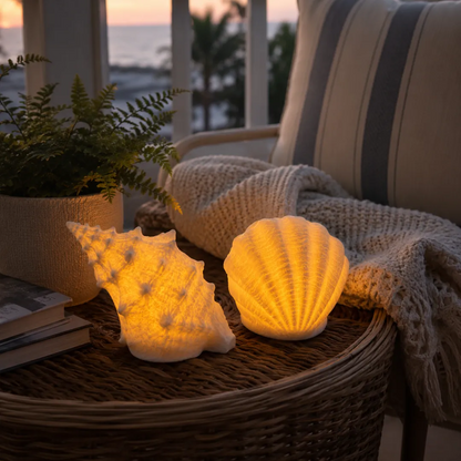 🐚Coastal Afterglow Shell & Conch Light Set