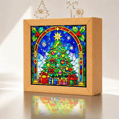 🧩Acrylic Puzzle Night Light - Santa Claus and Reindeer