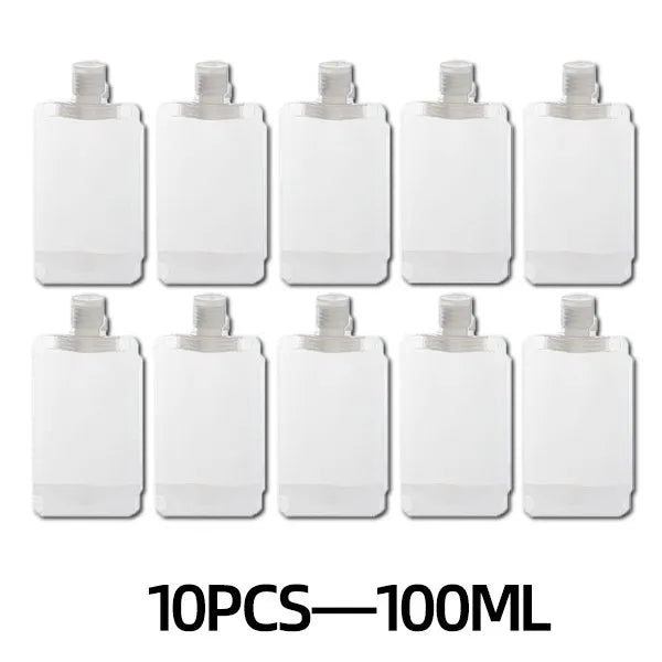 🌷Summer SALE - Portable Travel Fluid Makeup Packing Bag(10 Pcs）