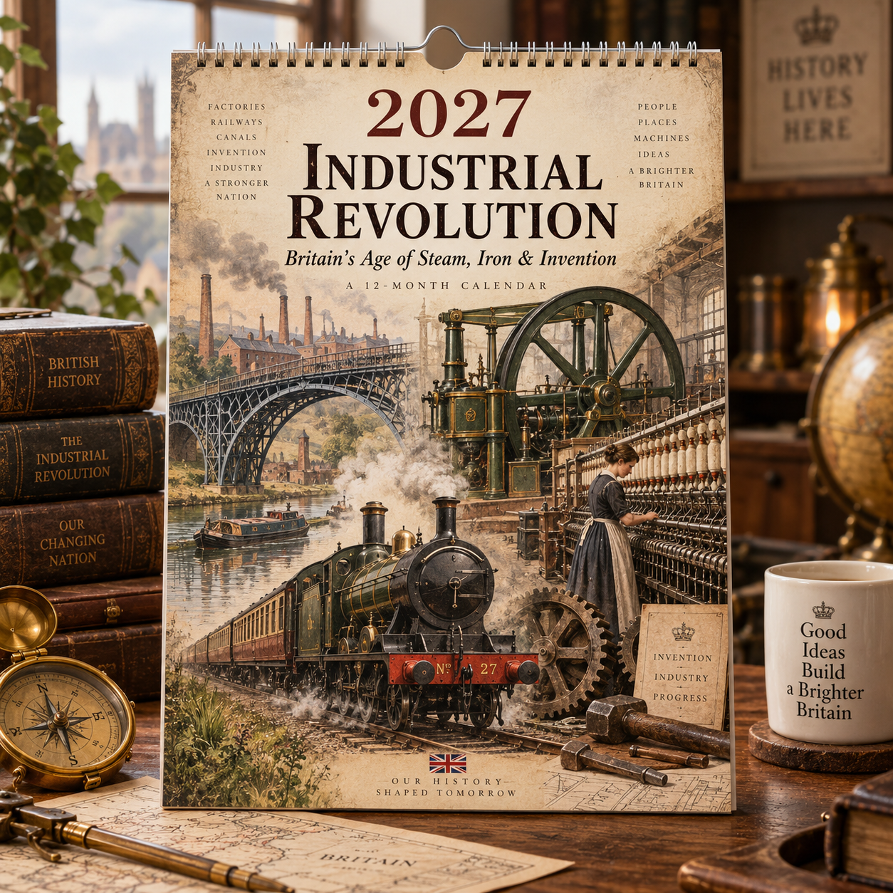 2027 Industrial Revolution Calendar｜A4 Hanging Calendar