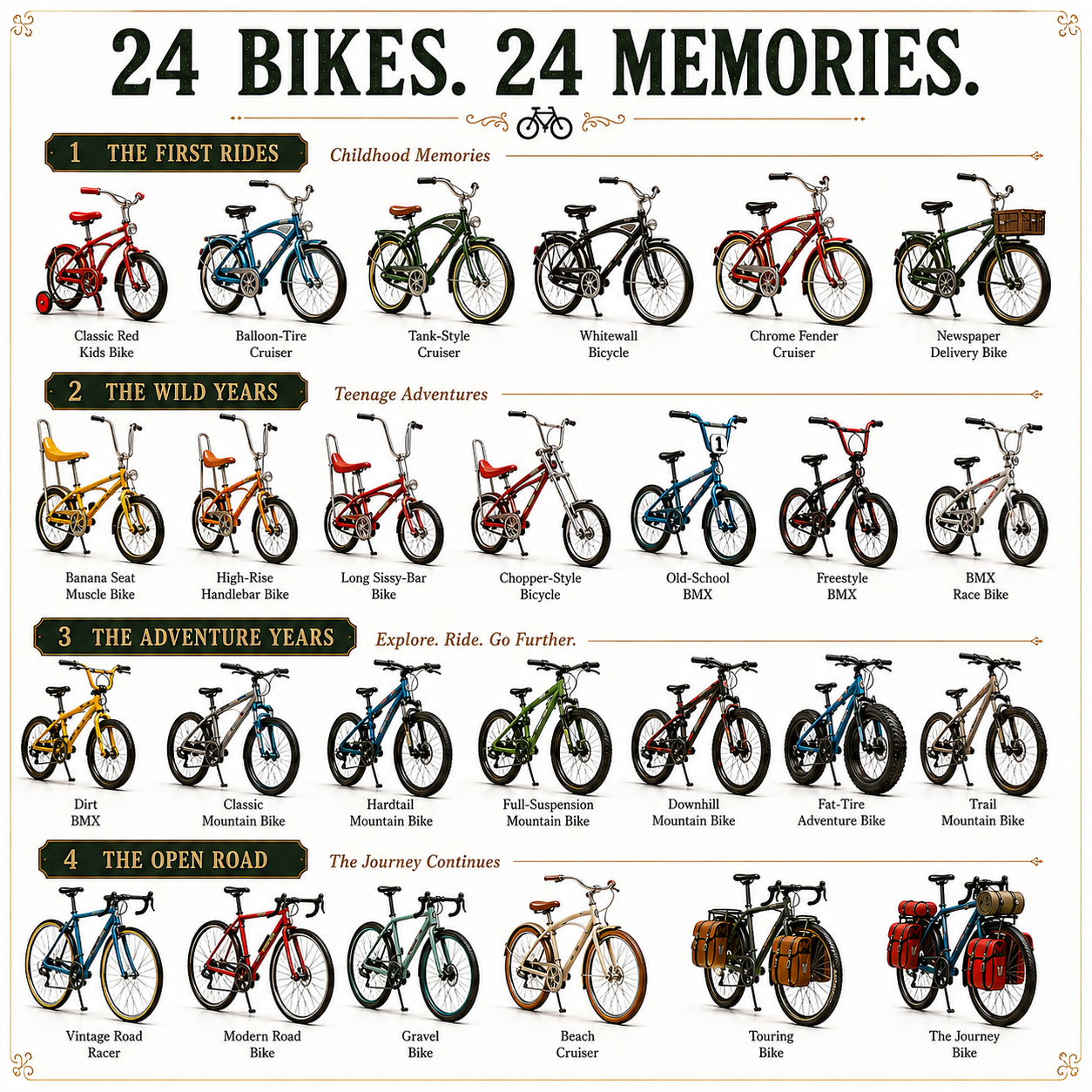 The Bikes We Grew Up With – 24-Day Vintage Bicycle Advent Calendar
