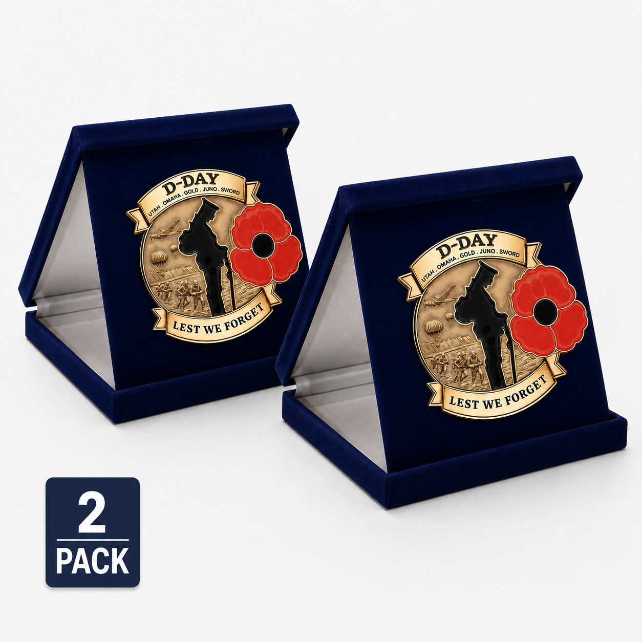 Limited Edition D-DAY 80th Anniversary Commemorative Brooch