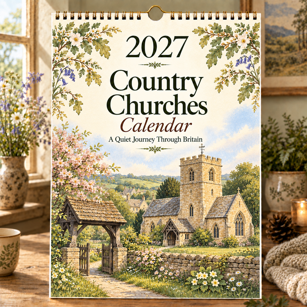 2027 Country Churches Calendar — A Quiet Journey Through Britain