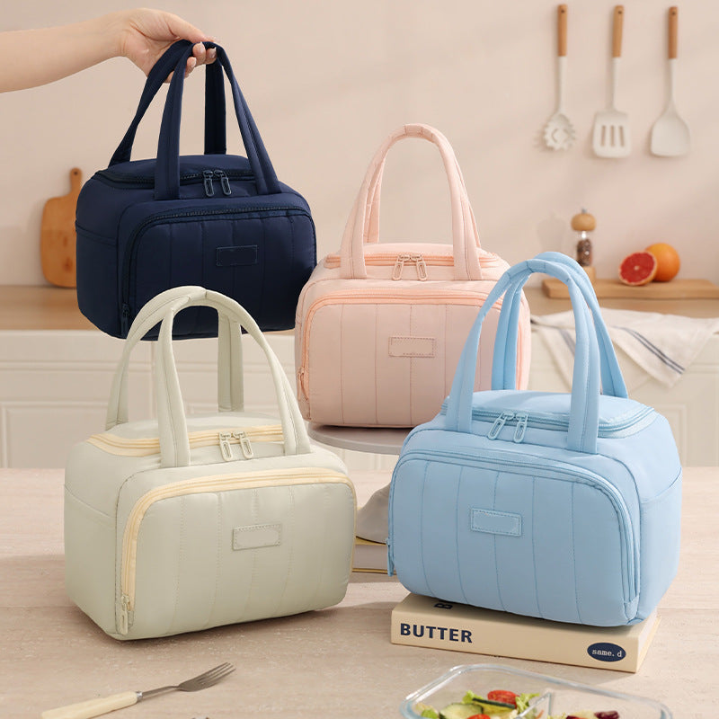 🧊 LIMITED TIME 49% OFF! 🥪Quilted Insulated Water Resistant Lunch Bag