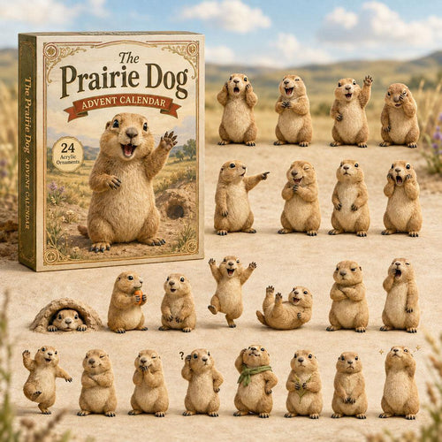2026 Prairie Dog Magic Advent Calendar – 24 Playful Acrylic Ornaments, Christmas Gift for Animal Lovers