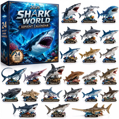 🔥49% Off Today Only-🦈 2027 Shark World Advent Calendar
