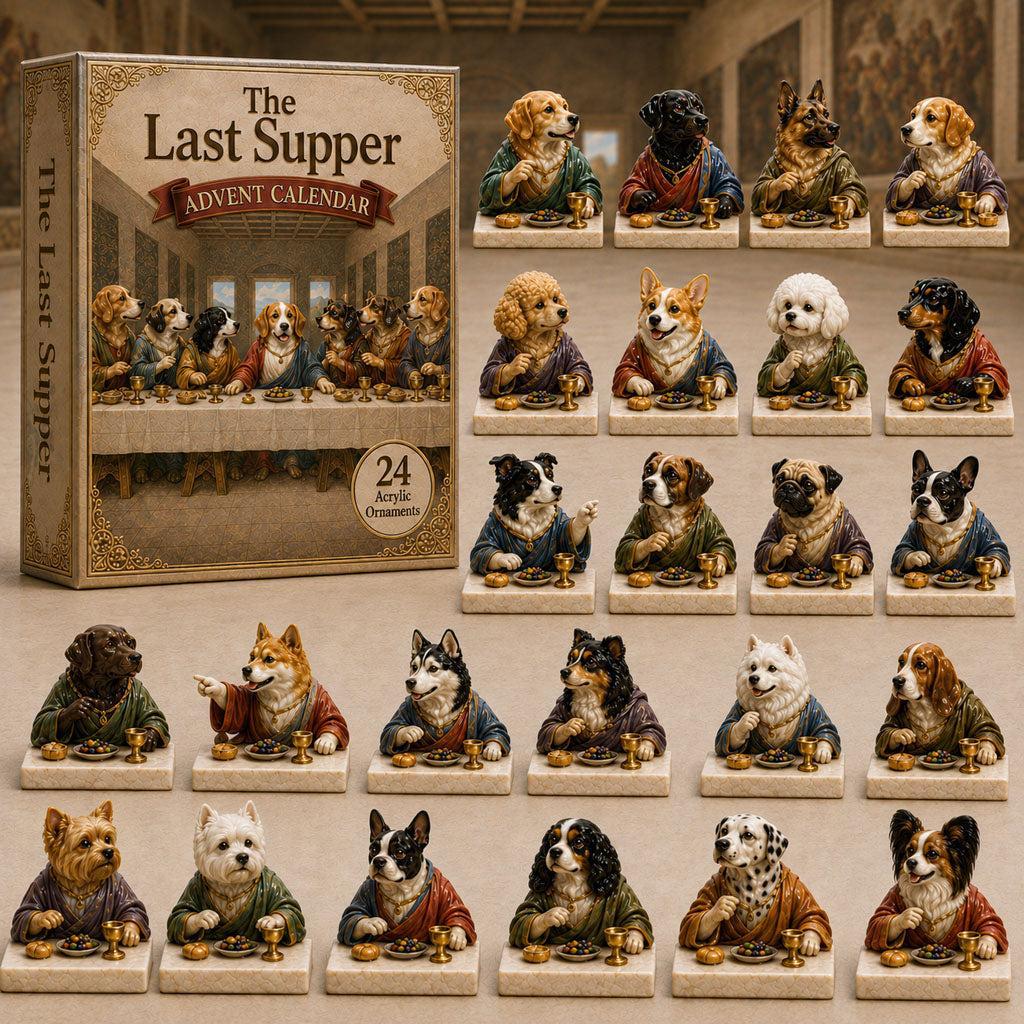 2026 Paws at the Banquet – The Last Supper Dog Advent Calendar, 24 Festive Collectibles Blind Box
