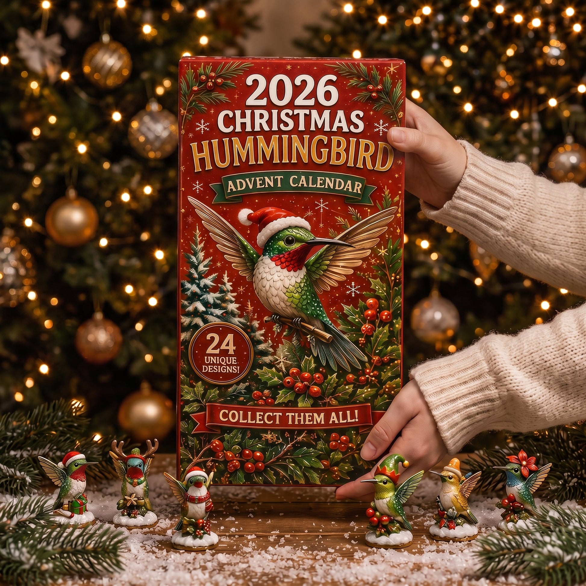 🐦2026 Christmas Hummingbird Advent Calendar – Every Day Brings New Surprises 🎄✨