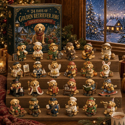 2026 Good Dogs on Duty – Golden Retriever Jobs Advent Calendar, 24 Collectible Christmas Surprises