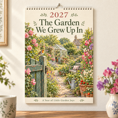 The Garden We Grew Up In – 2027 British Garden Wall Calendar