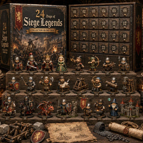 CHRISTMAS KICKOFF: 48% OFF –2026 Siege Legends Advent Calendar – 24 Medieval Fantasy Miniatures, Collector’s Blind Box