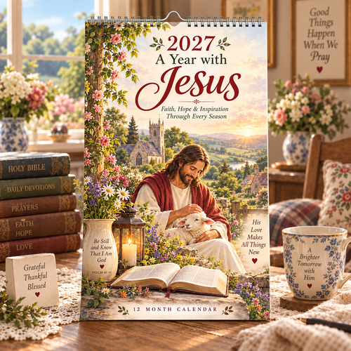 2027 A Year with Jesus Calendar｜A4 Hanging Calendar