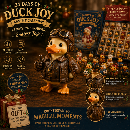 Duck 24-Day Advent Calendar – Christmas Countdown Collectible Figurines