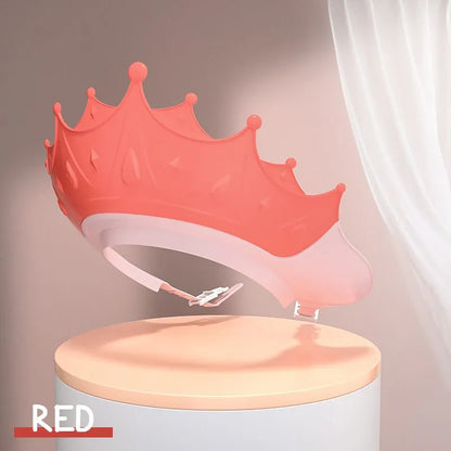 📢📢40% OFF !! ⏰ Kids' Ear Protective Cap – Waterproof Shower Hat, Adjustable & Cartoon Crown Design ✨