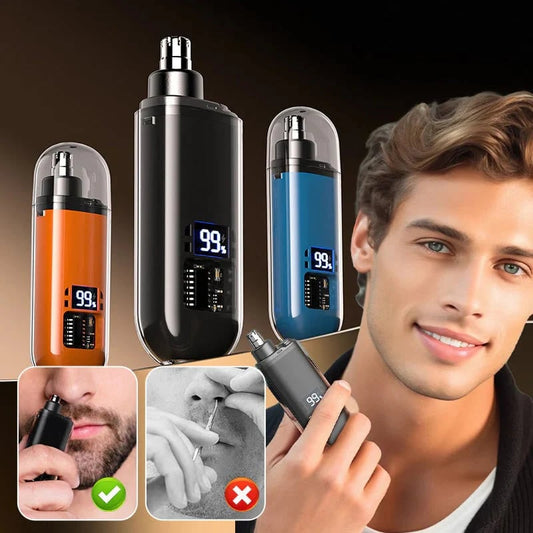 👃 Smart Electric Nose Hair Trimmer | Painless Grooming & Waterproof Design | Perfect Personal Care Gift 🎄✨