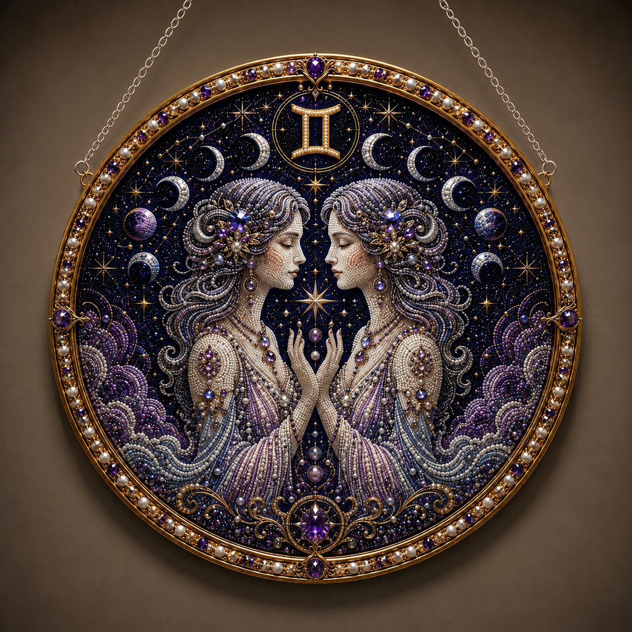 🔥Last Day 49% OFF - 12 Zodiac Signs Pearl Art Kit ♈🌙
