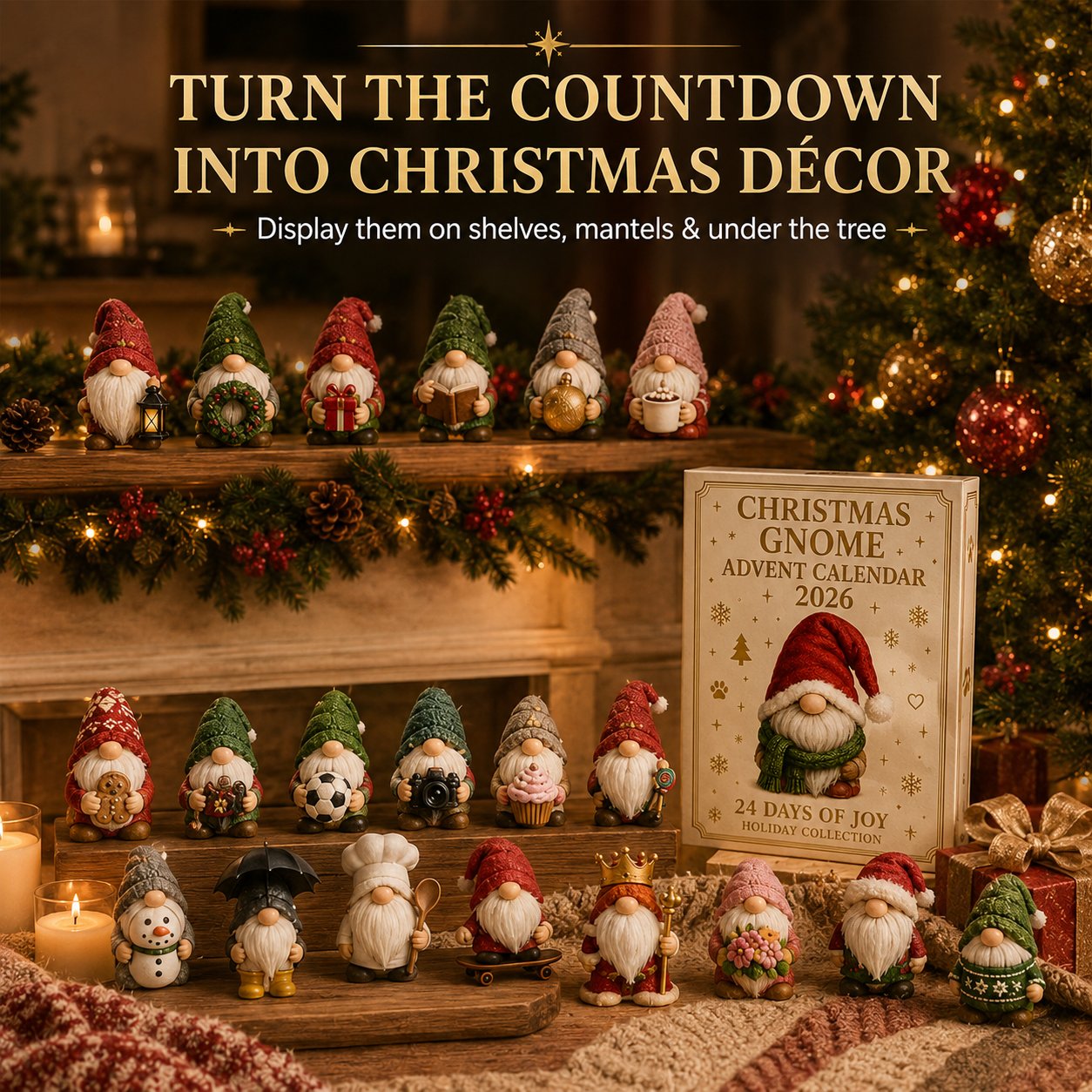 🧙 Gnome Advent Calendar 2026 – 24 Days of Whimsical Holiday Surprises 🎁✨