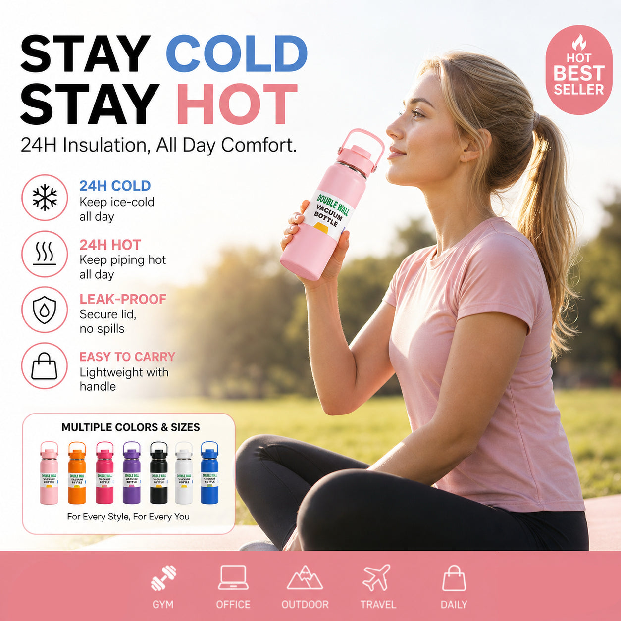 💥Limited Time 48% Off! ❄️Portable heat preservation you can hold! 🔥Premium Stainless Steel Insulated Tumbler