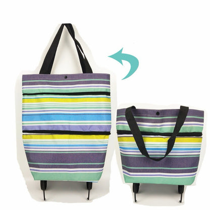 2-in-1 Foldable Shopping Cart