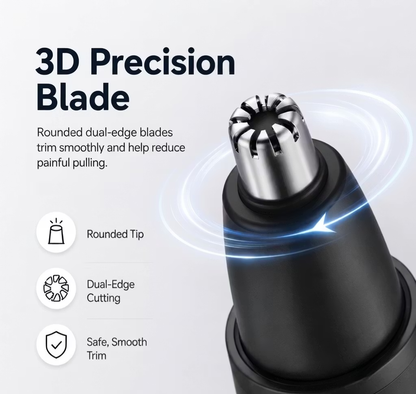 Professional LED Display Nose & Ear Trimmer, Painless Travel Gifts for Men Women.