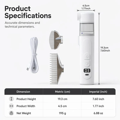 🔥Hot Sale - 49% OFF🐶Electric Pet Flea Remover and Detangling Comb