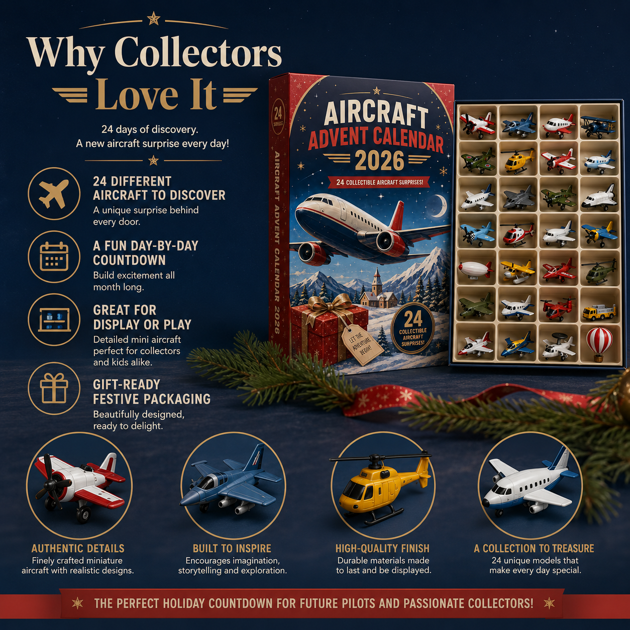 ✈️ Aircraft Advent Calendar 2026 – 24 Days of Flight Adventure