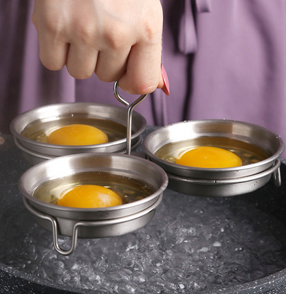 🎁 HOT SALE 49% OFF! 🥚 304 Stainless Steel Egg Cooker – Premium Food-Grade, Sturdy Mold Frame & Easy Unmolding ✨