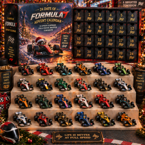 CHRISTMAS KICKOFF 49% OFF - 2026 Days of Formula 1 Blind Box - 24‑Day Festive Countdown, Formula 1 Themed Collectible Miniatures Blind Box - Gift For Racing Fans