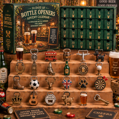 CHRISTMAS KICKOFF 49% OFF - 2026 Days of Bottle Openers Blind Box - 24‑Day Festive Countdown, Bottle Openers Themed Collectible Miniatures Blind Box - Gift For Beer Lovers & Bar Enthusiasts