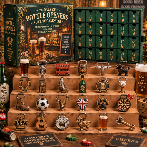 CHRISTMAS KICKOFF 49% OFF - 2026 Days of Bottle Openers Blind Box - 24‑Day Festive Countdown, Bottle Openers Themed Collectible Miniatures Blind Box - Gift For Beer Lovers & Bar Enthusiasts
