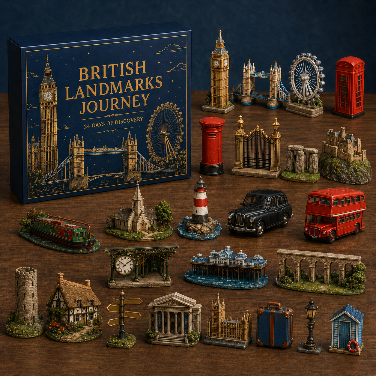 🎄 Last Day 49% OFF – 🏰 British Landmarks Journey Advent Calendar 2026 | 24 Days of Discovery with 24 Unique Collectible Miniatures 🎁