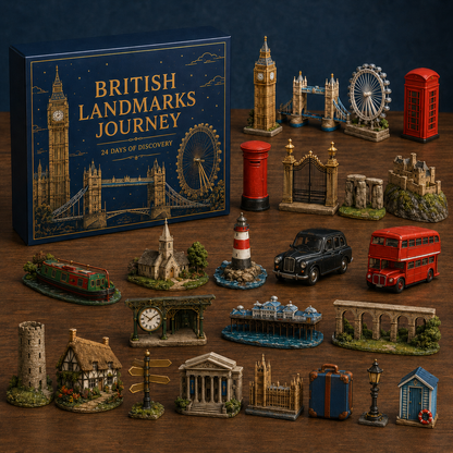 🎄 Last Day 49% OFF – 🏰 British Landmarks Journey Advent Calendar 2026 | 24 Days of Discovery with 24 Unique Collectible Miniatures 🎁