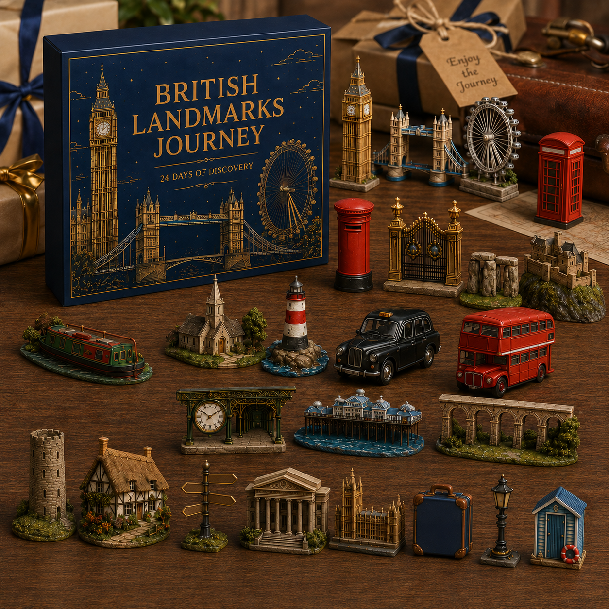 🎄 Last Day 49% OFF – 🏰 British Landmarks Journey Advent Calendar 2026 | 24 Days of Discovery with 24 Unique Collectible Miniatures 🎁