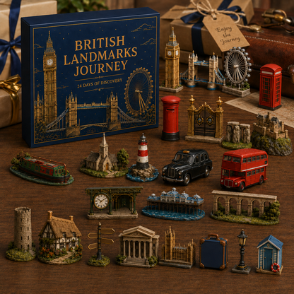 🎄 Last Day 49% OFF – 🏰 British Landmarks Journey Advent Calendar 2026 | 24 Days of Discovery with 24 Unique Collectible Miniatures 🎁