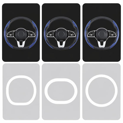 Non-Slip Half Cover Car Steering Wheel Protector | Easy Clip On Installation