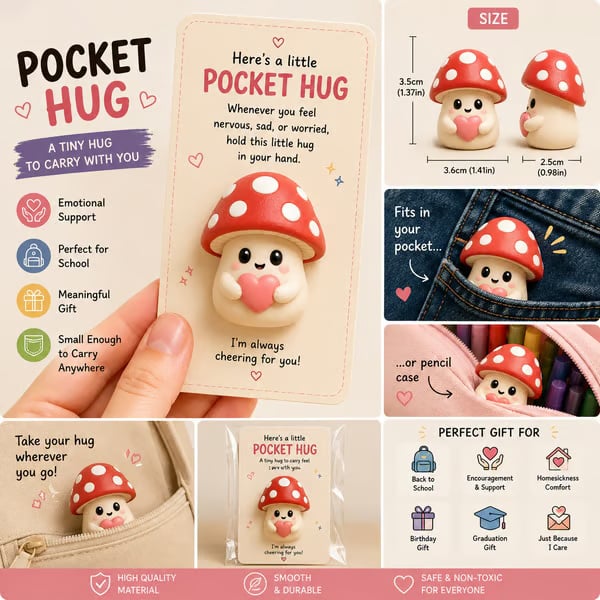 Adorable Pocket Hug – Tiny Comfort Companion & Meaningful Gift