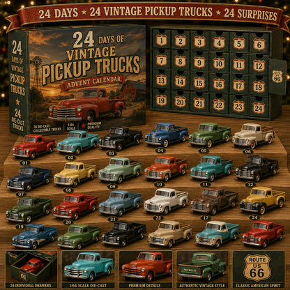 24 Days of American Car Legends Advent Calendar – 24 Die-Cast Collectibles