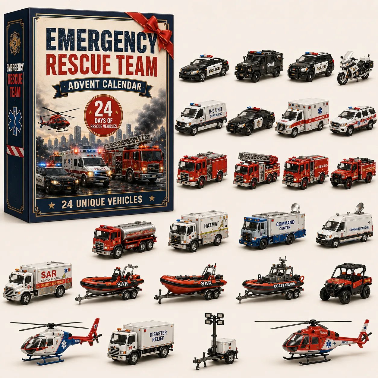 🚚 🎁Build the Fleet™ Collection 24-Day Vehicle Advent Calendar Series | ✨A New Adventure Every Morning